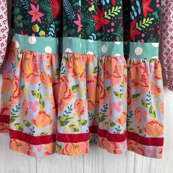 Matilda Jane Dress Girls10 Party Mix Once Upon a Time Long Sleeve Tiered Floral - Picture 5 of 11